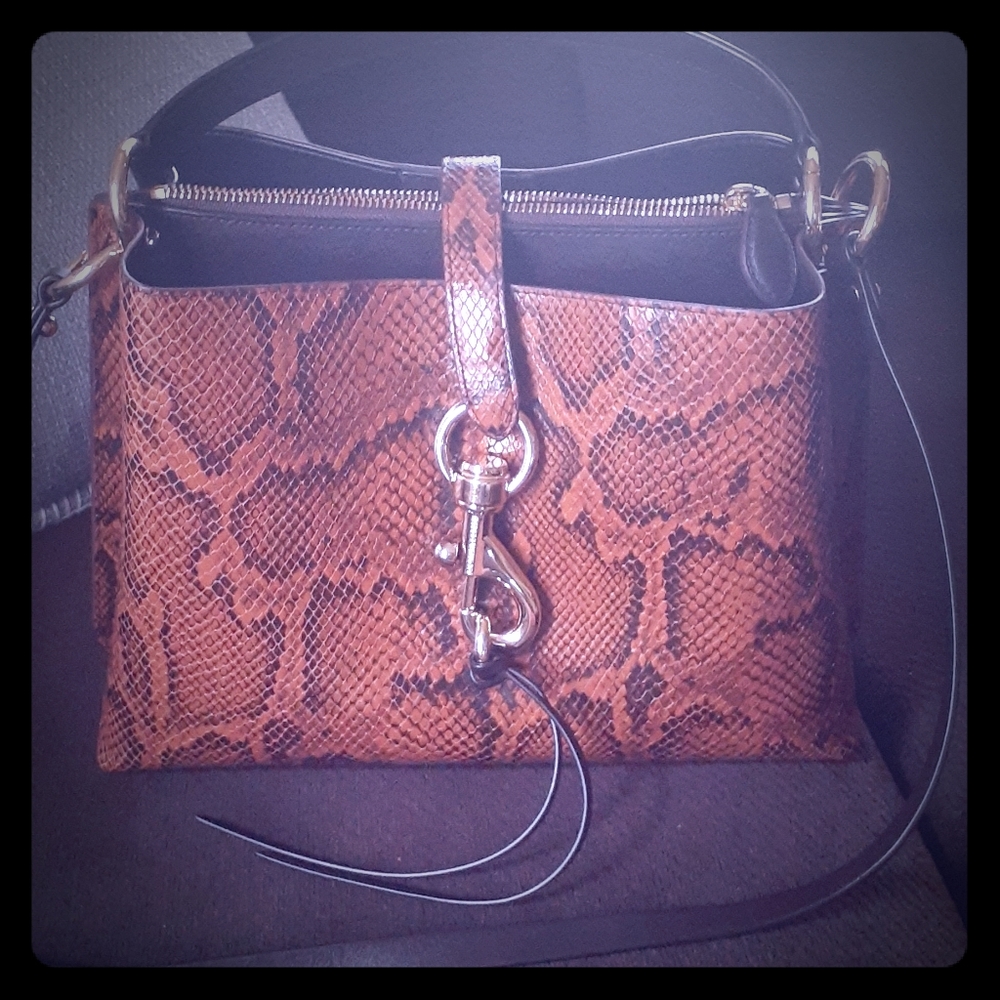 Rebecca minkoff snakeskin 100 percent leather